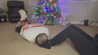 Hogtied Husband Under The Tree