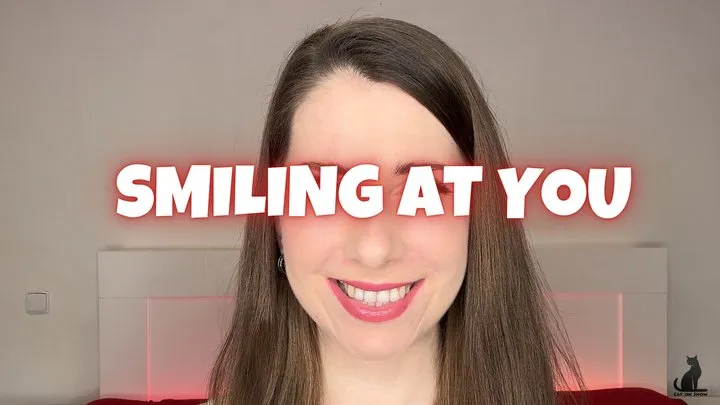 Smiling at YOU - Face Fetish | Tongue Fetish | Eye Contact