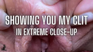 Showing You My Clit In Extreme Close-up