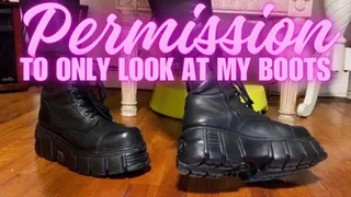 Permission to Look Only at My Boots