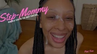 Step-Mommy Sucks Cock to Get Facial