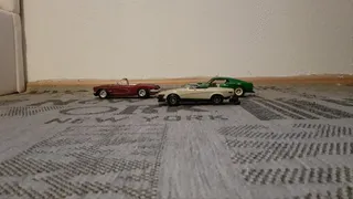Small model car crushed