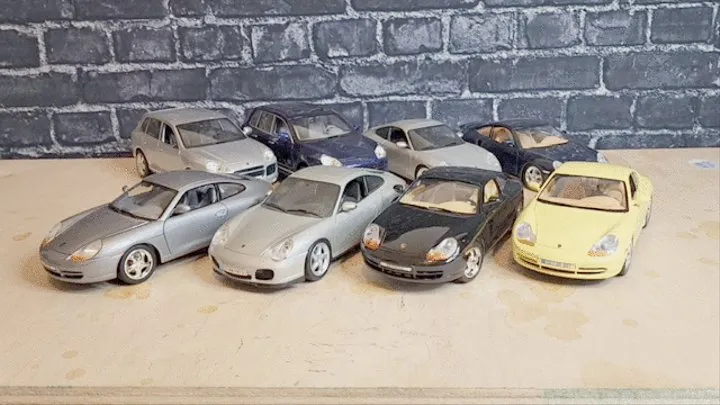 Male Feet Crushing Model Cars