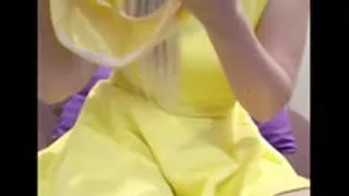 Pantystuffing yellow boyshorts