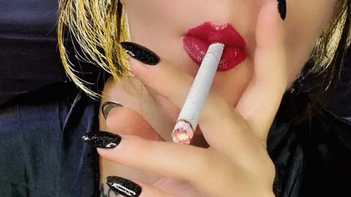 Strap-on and intense smoking