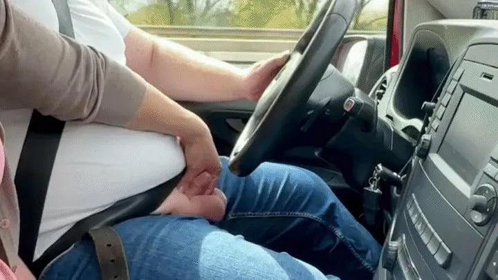 Small cock handjob in the car