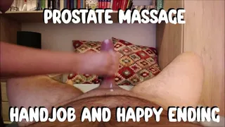 POV Prostate massage with happy ending