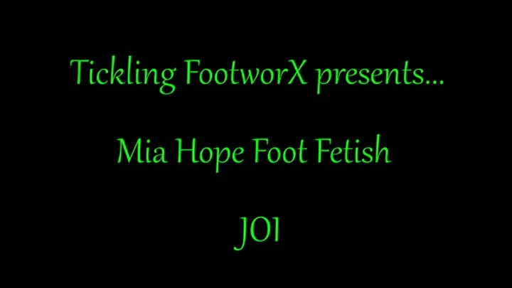 Mia Hope JOI For Her Feet