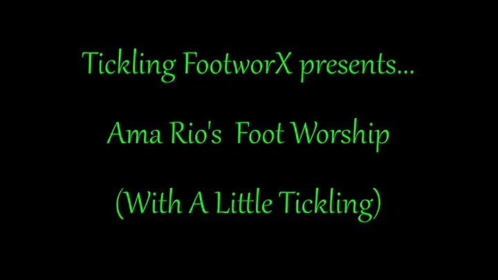 Ama Rio Foot Worship (With A Little Tickling)