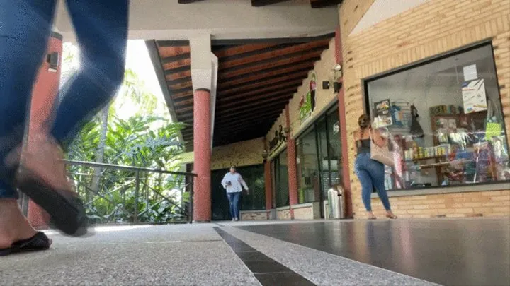 Milah Mia and Balbina walking in the shopping mall