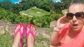 Wichsanleitung auf dem teuersten Golfplatz der Welt