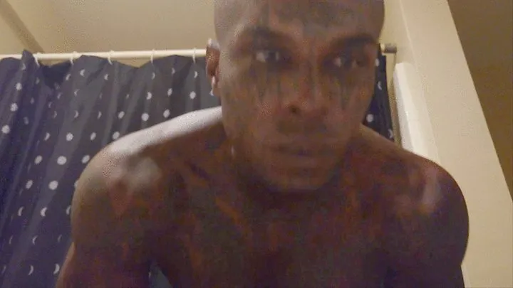 Tall Dark Chocolate muscles tattoos Hallelujah Johnson Masturbating solo