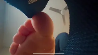 Giantess Cali finds a tiny inside her shoe