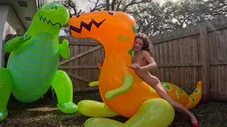 Nathalias Naked Inflatable Popping