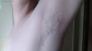 Long Armpit Hair Growth Close-up Plus Deodorant Application