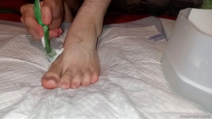 Washing and Shaving My Hairy Feet