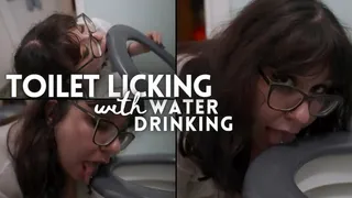 Toilet Licking Session: Water Drinking