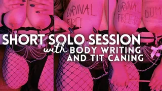Short Solo Session: Tolerance Training with Tit Caning