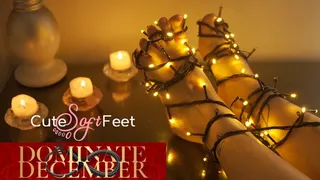Special Christmas!! Feet worship with lights