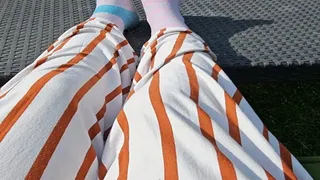 Sunbathing Because My Sexy Hairy Legs And Feet Could Use Some Colour