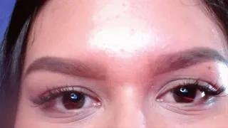 Eyes thinking about cum