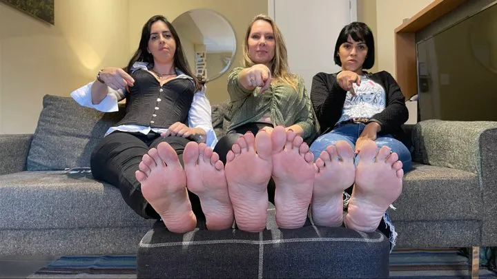 3 DELICIOUS PAIRS OF FEET - MISTRESS NARA, GODDESS GRAZI and JAQUE