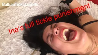 Ina's full tickle punishment