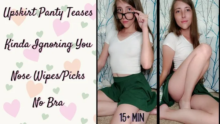 Nerdy Girl Panty Tease