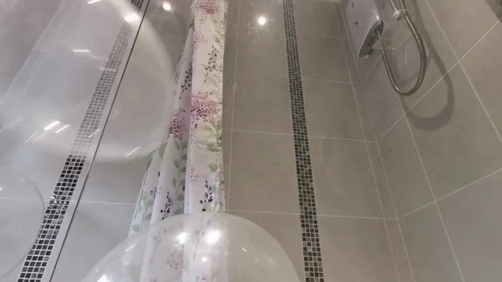 BBW clear balloon shower fun