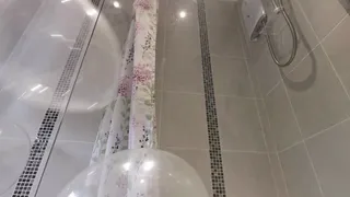 BBW clear balloon shower fun