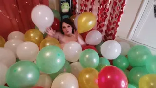 POV Crawling through hundreds of balloons to suck your cock