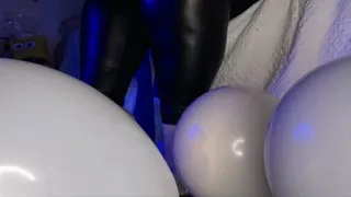 Sparkly heel balloon pops