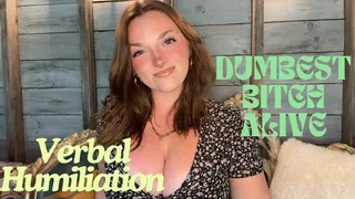 Dumbest Bitch Alive - Goddess Worship Beta Loser Verbal Humiliation Degradation