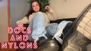 Doc Martens and Nylons Worship - Foot Fetish Domination Goddess Worship