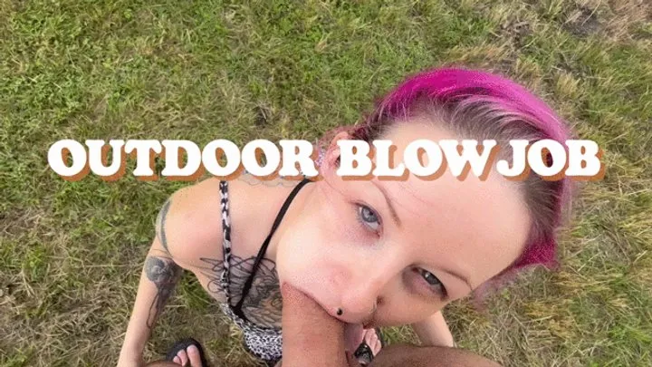 Outdoor Field Blowjob