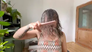 wet hair