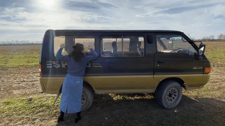 I found the car in a field