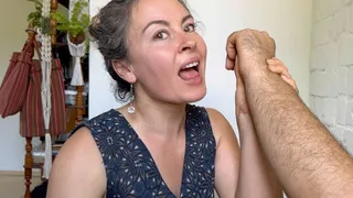 Biting hairy arms