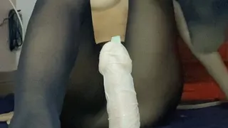 Nylon Toy Footjob