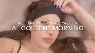 Mistress Babalon's Wet and Messy Golden Morning - Toilet Slave POV