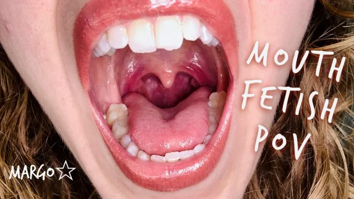 Mouth Fetish Close Up Tongue Uvula Teeth and Throat