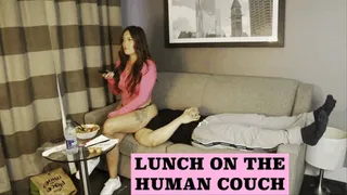 Goddess Jordyn - Eating Lunch On The Human Couch