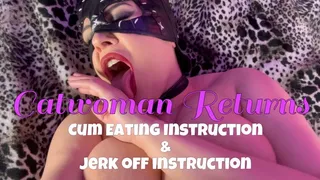 CEI Catwoman Returns Cosplay JOI Body Worship Boob &  Pussy Play With Riding, Cowgirl, Face Sitting POV