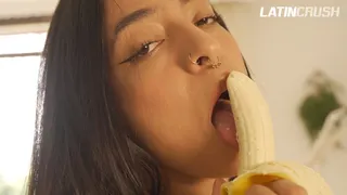 Suck banana Tease