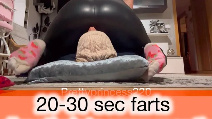 20-30 sec farts directly into your mouth