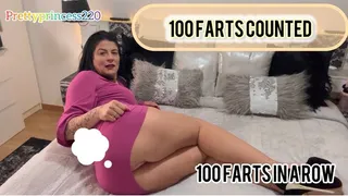 100 farts counted and followed