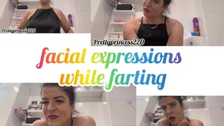 facial expressions while farting