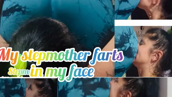 My stepmother delicious farts in my face