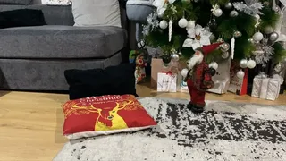 showing Santa's present pussy fart