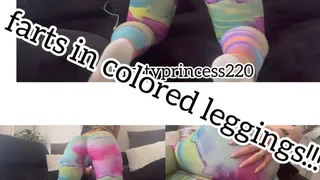 farts from my sexy ass in colored leggings